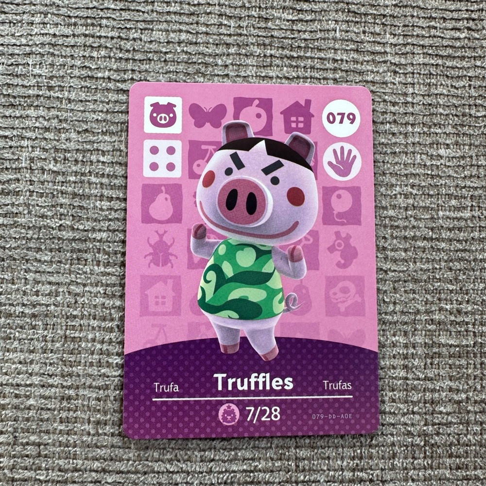 Animal Crossing Amiibo Card - Truffles